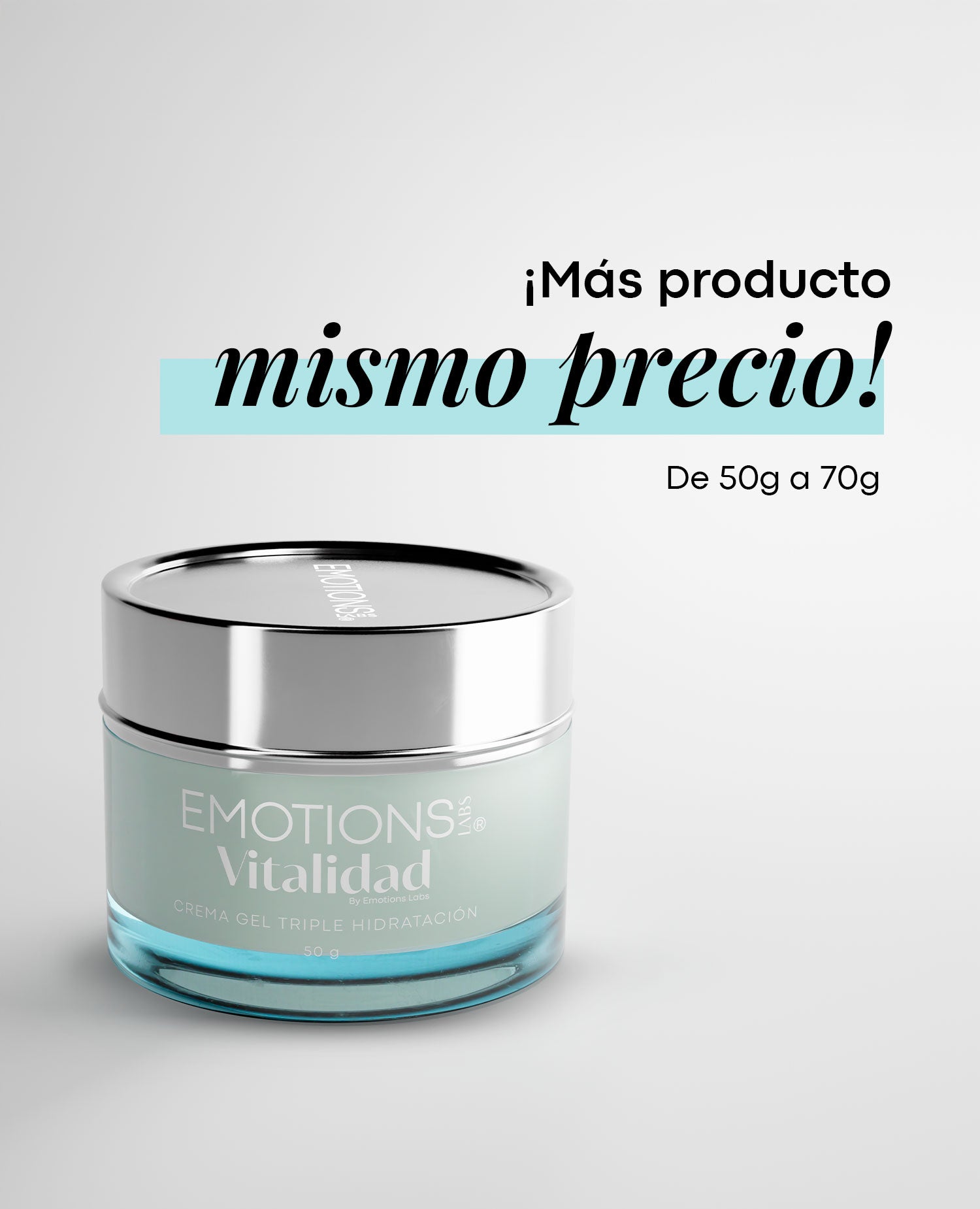 CREMA GEL VITALIDAD PARA PIELES SECAS 50 G