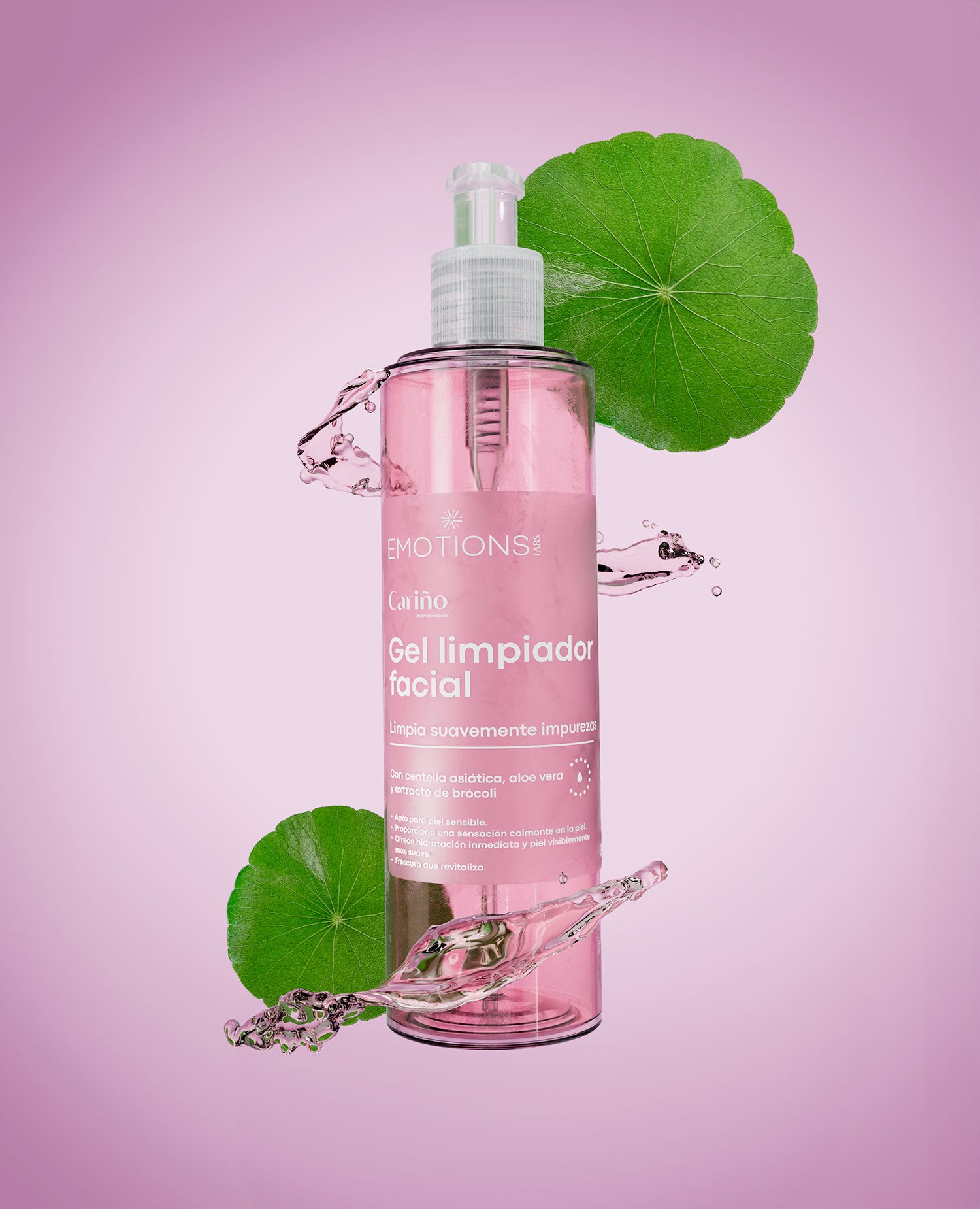 Gel Limpiador Facial Cariño  limpia suavemente impurezas Emotions Labs