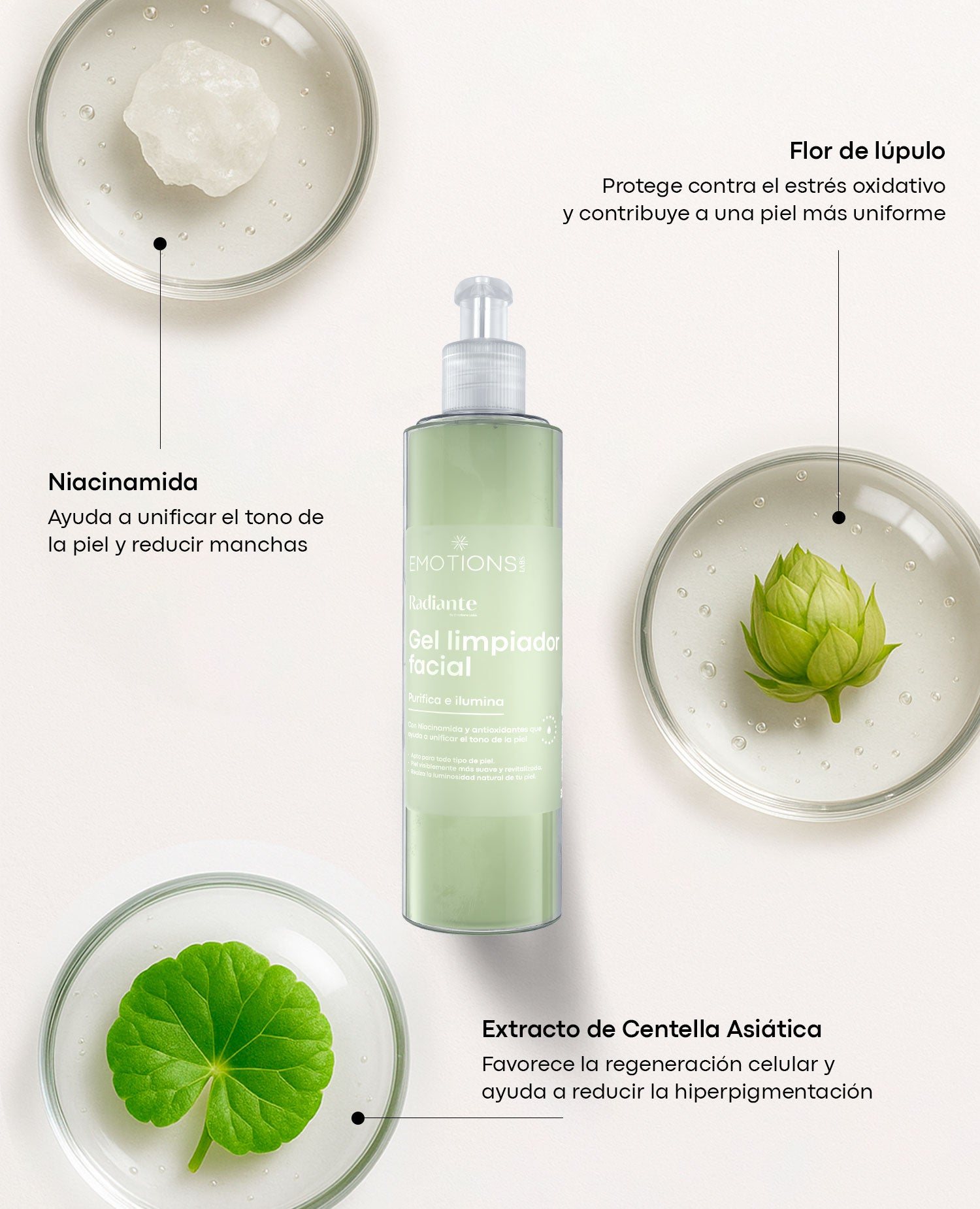 GEL LIMPIADOR FACIAL RADIANTE 300 ML