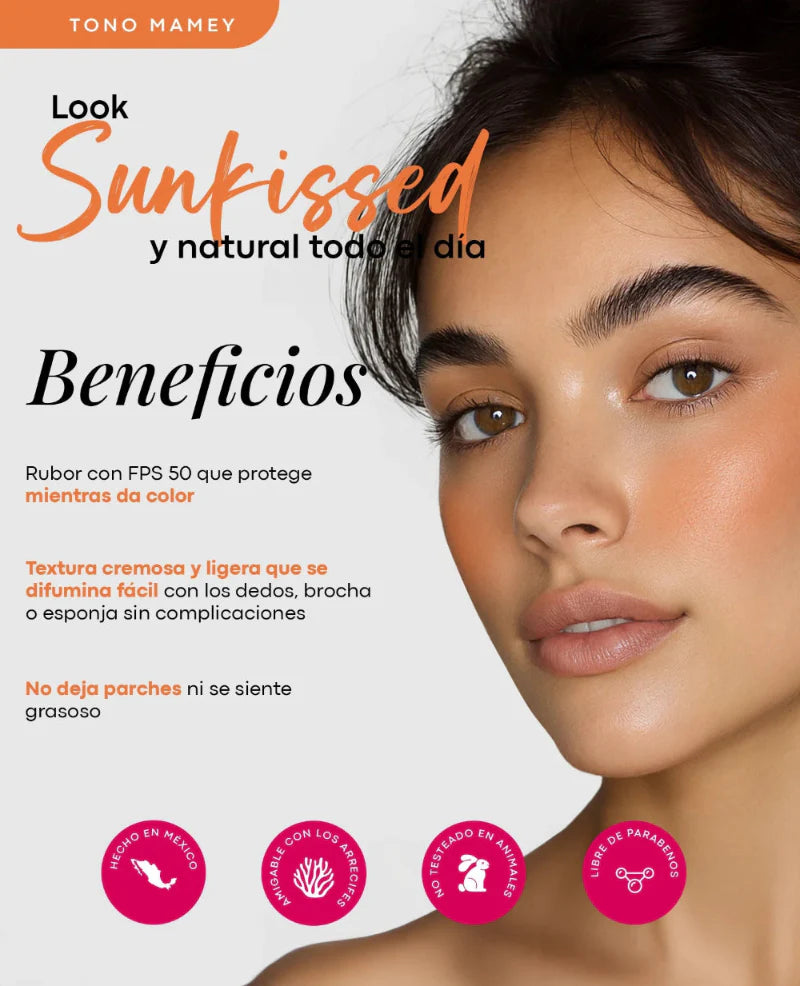 PROTECTOR SOLAR CON BLUSH (RUBOR) 8G