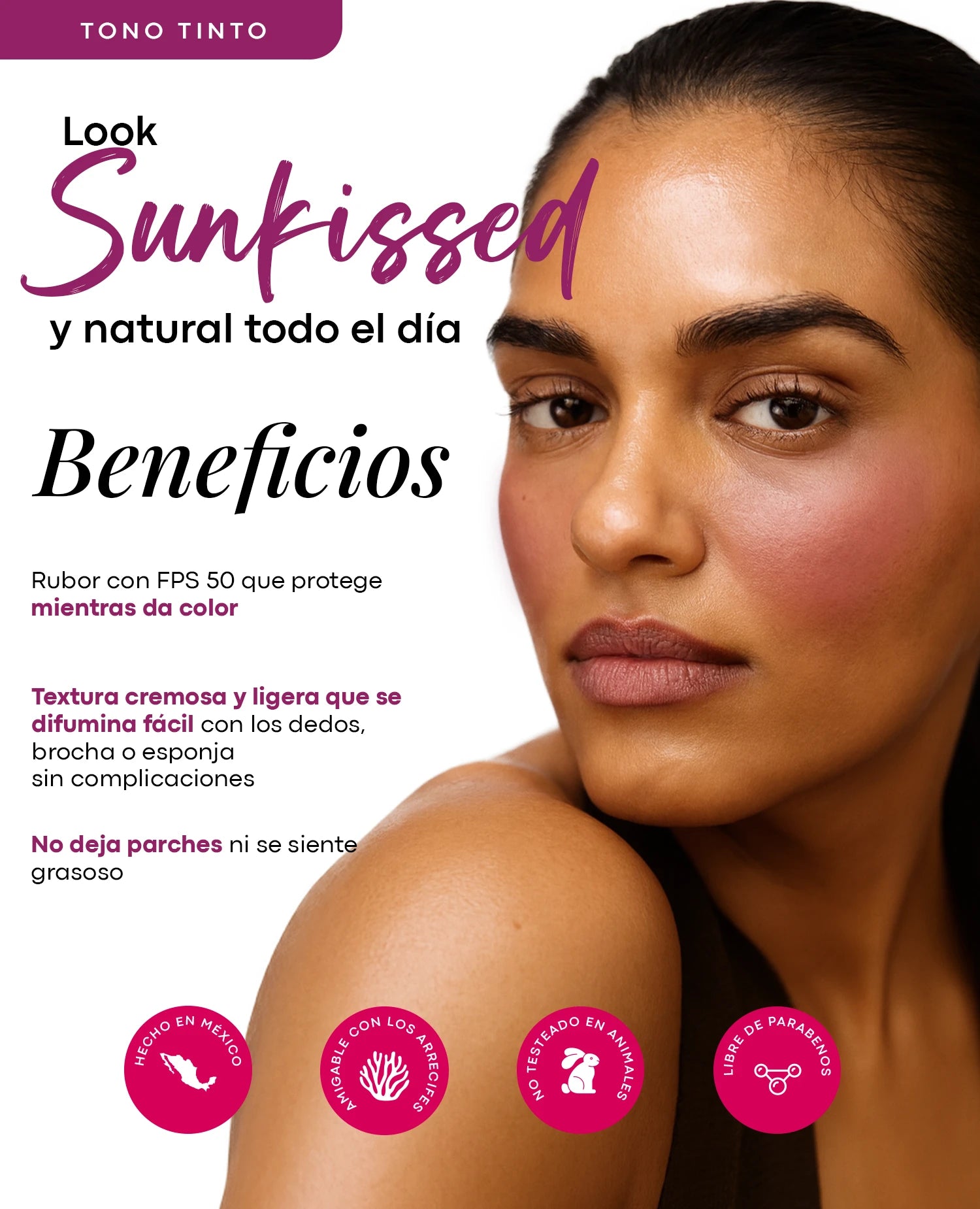 PROTECTOR SOLAR CON BLUSH (RUBOR) 8G