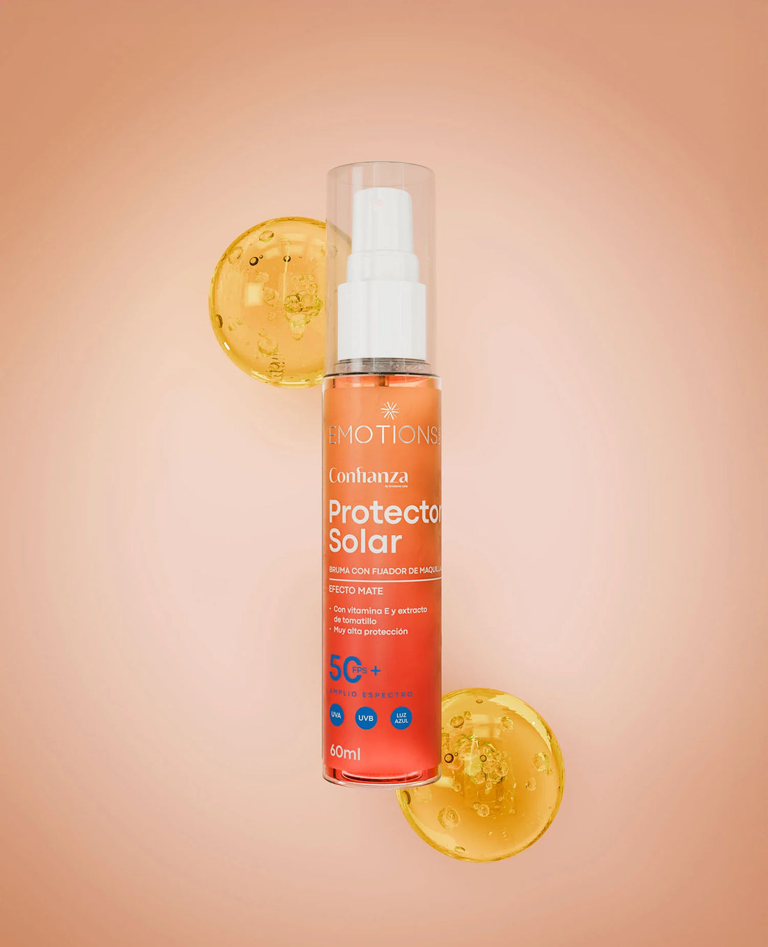 PROTECTOR SOLAR EN BRUMA CONFIANZA  FPS 50+ 60 ML