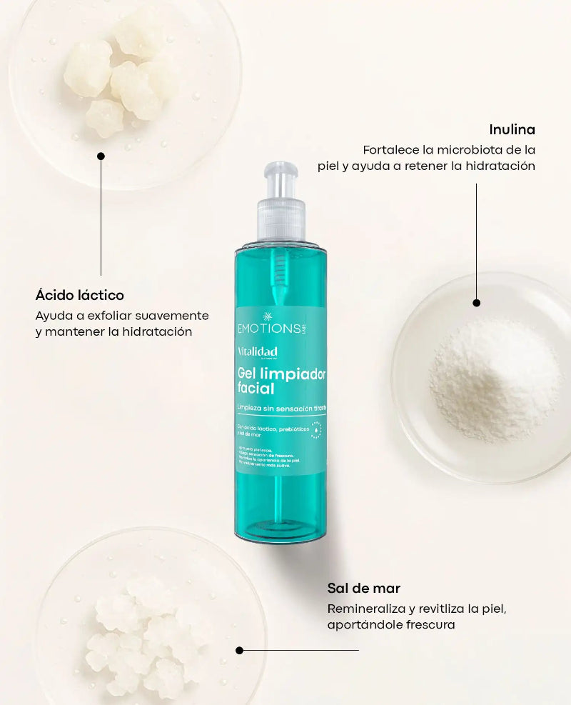 GEL LIMPIADOR FACIAL VITALIDAD 300 ML