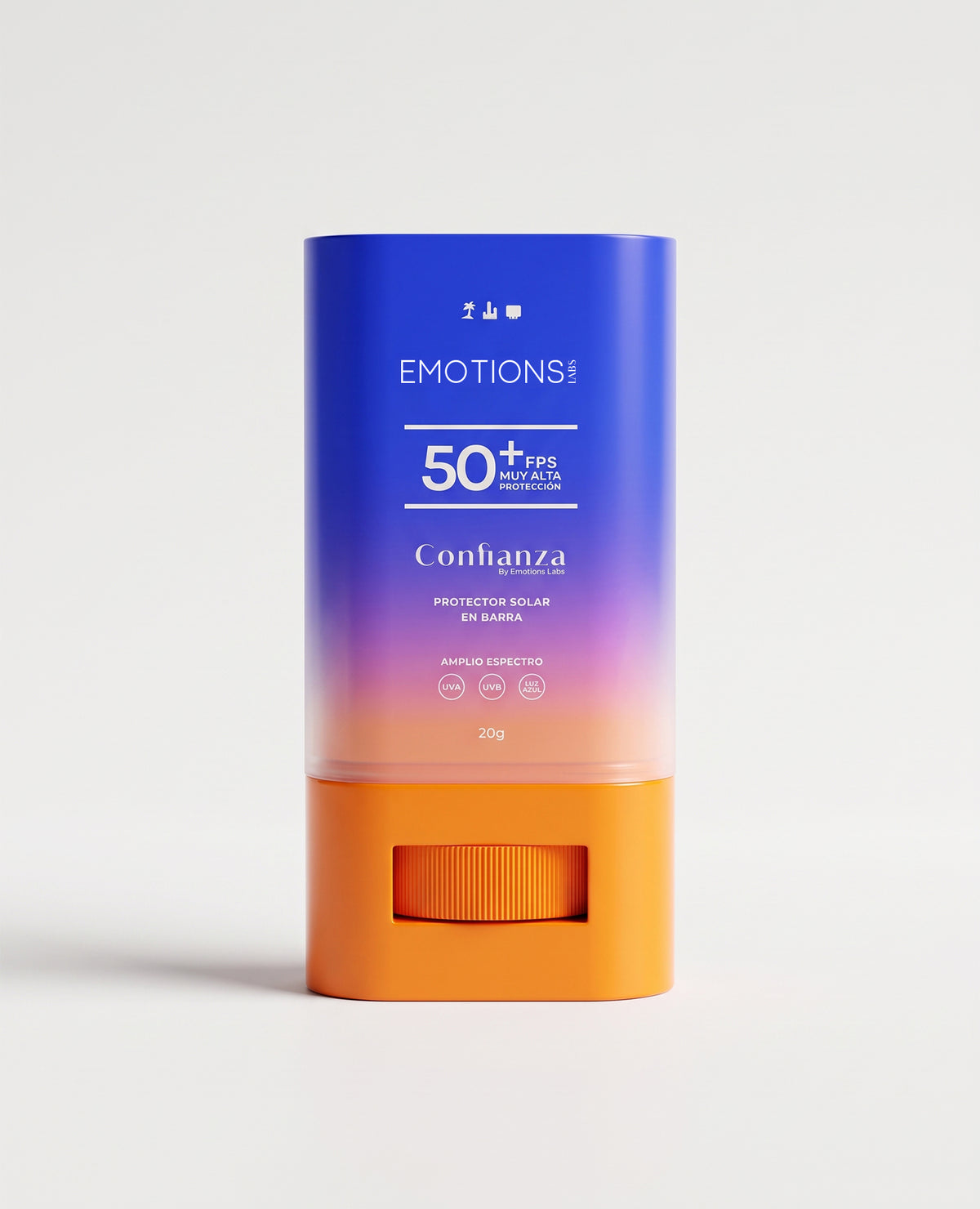 PROTECTOR SOLAR EN BARRA CONFIANZA 50 FPS+ 20 G